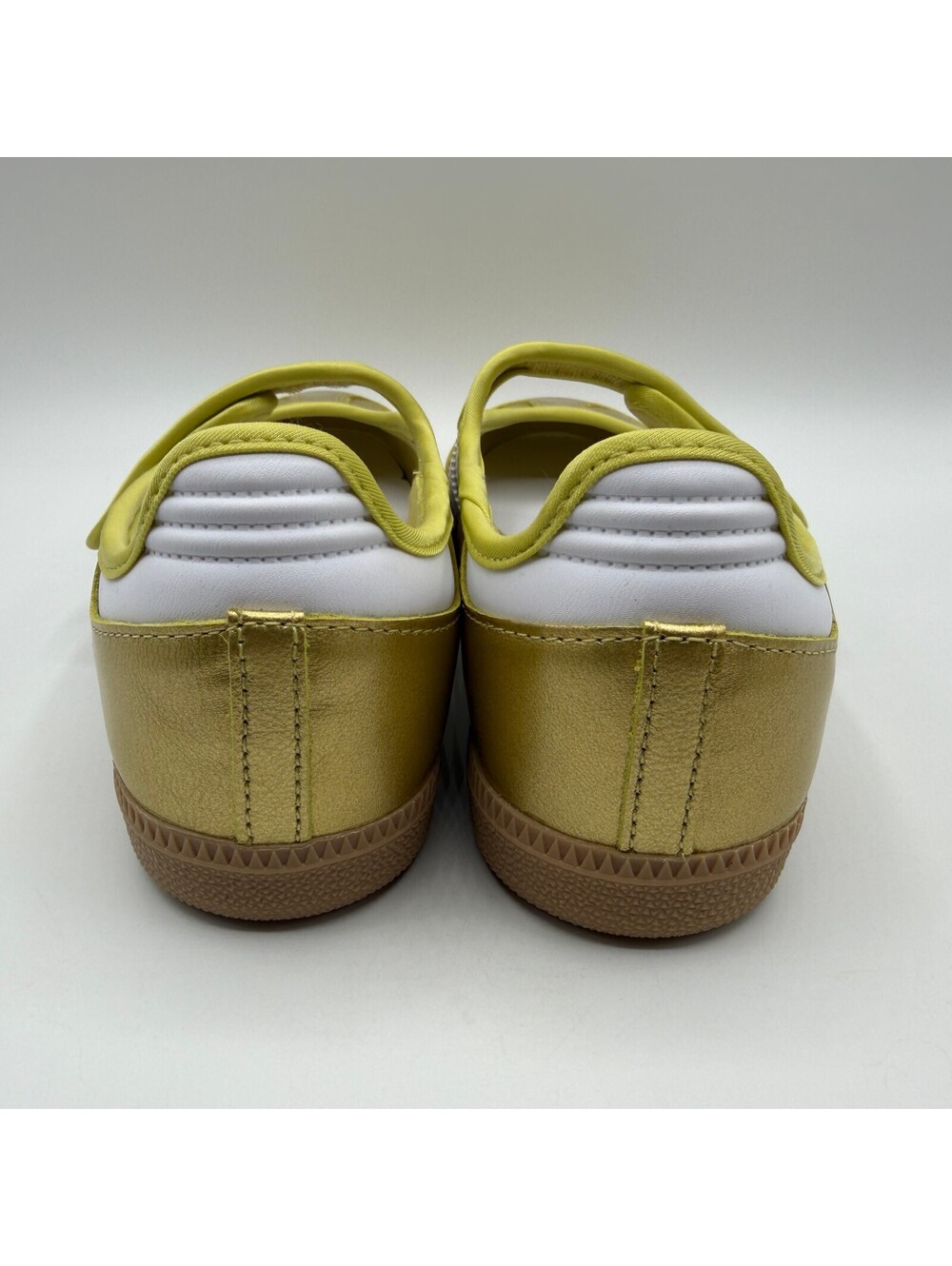 adidas Samba Jane Gold Metallic White Hook & Loop Low Top Sneaker IH6599 Size 7 - Picture 3 of 13